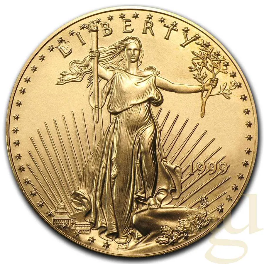 1 Unze Goldmünze American Eagle 1999
