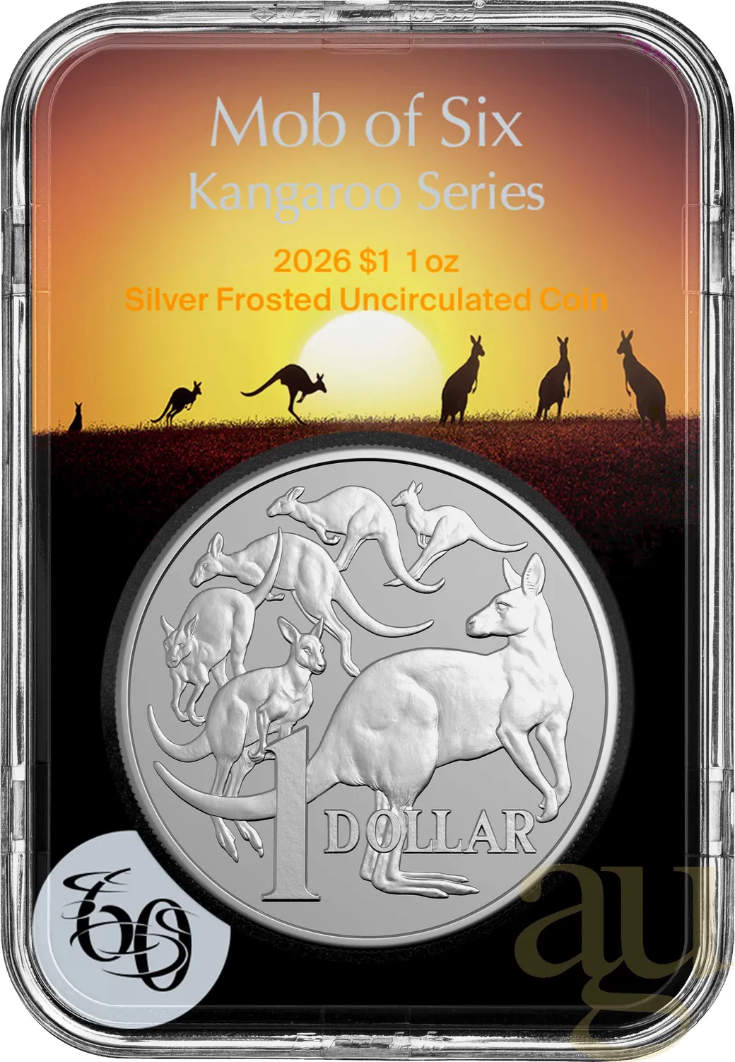 1 Unze Silbermünze Australien Känguru 2026 (RAM) - Frosted