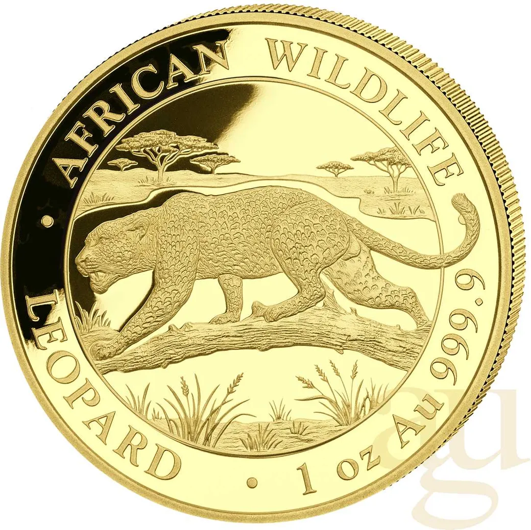 1 Unze Goldmünze Somalia African Wildlife Leopard 2026