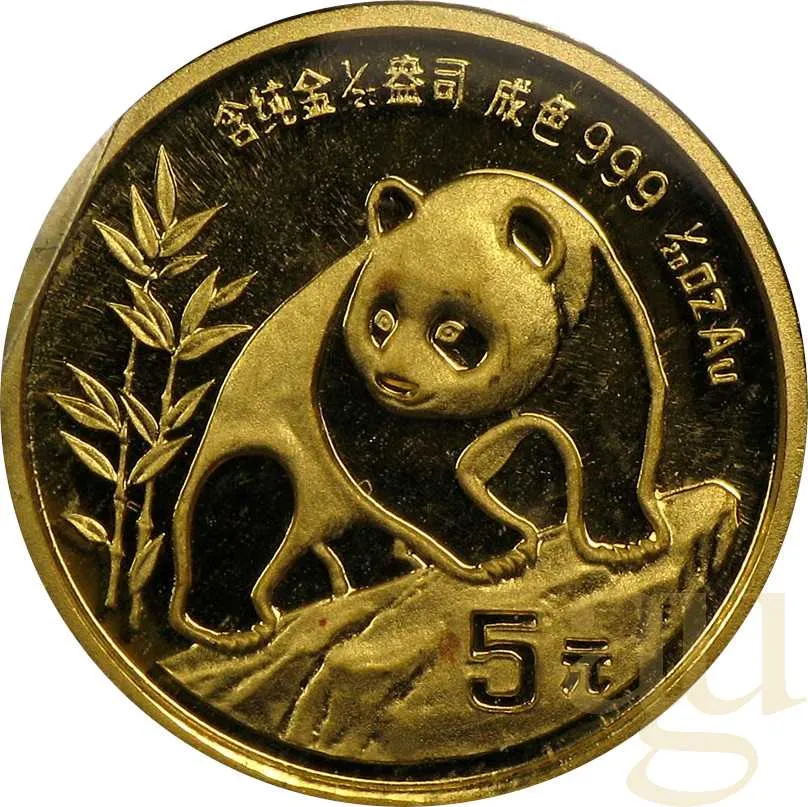 1/20 Unze Goldmünze China Panda 1990