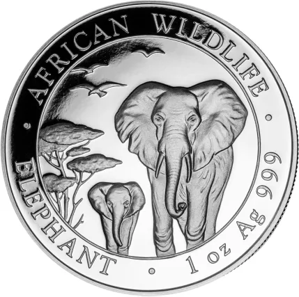 1 Unze Silbermünze Somalia Elefant 2015