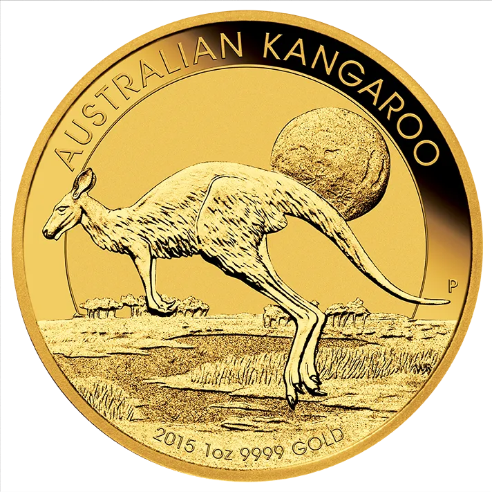 1 Unze Goldmünze Australien Känguru 2015