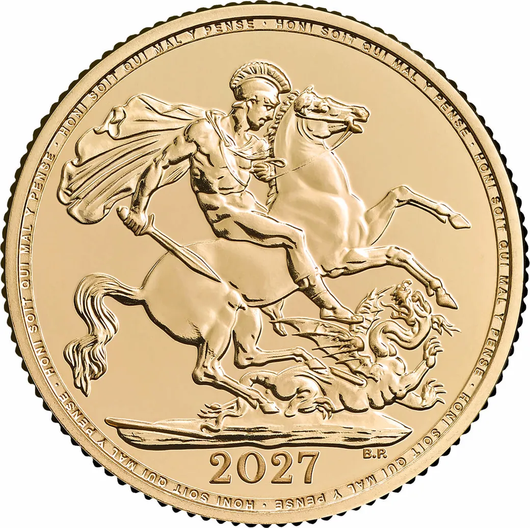 1 Pfund Goldmünze Sovereign King Charles 2027