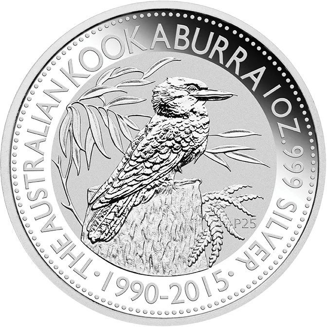 1 Unze Silbermünze Australien Kookaburra 2015