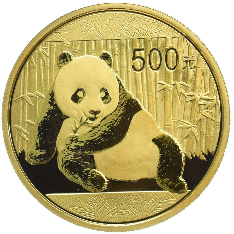 1 Unze Goldmünze China Panda 2015
