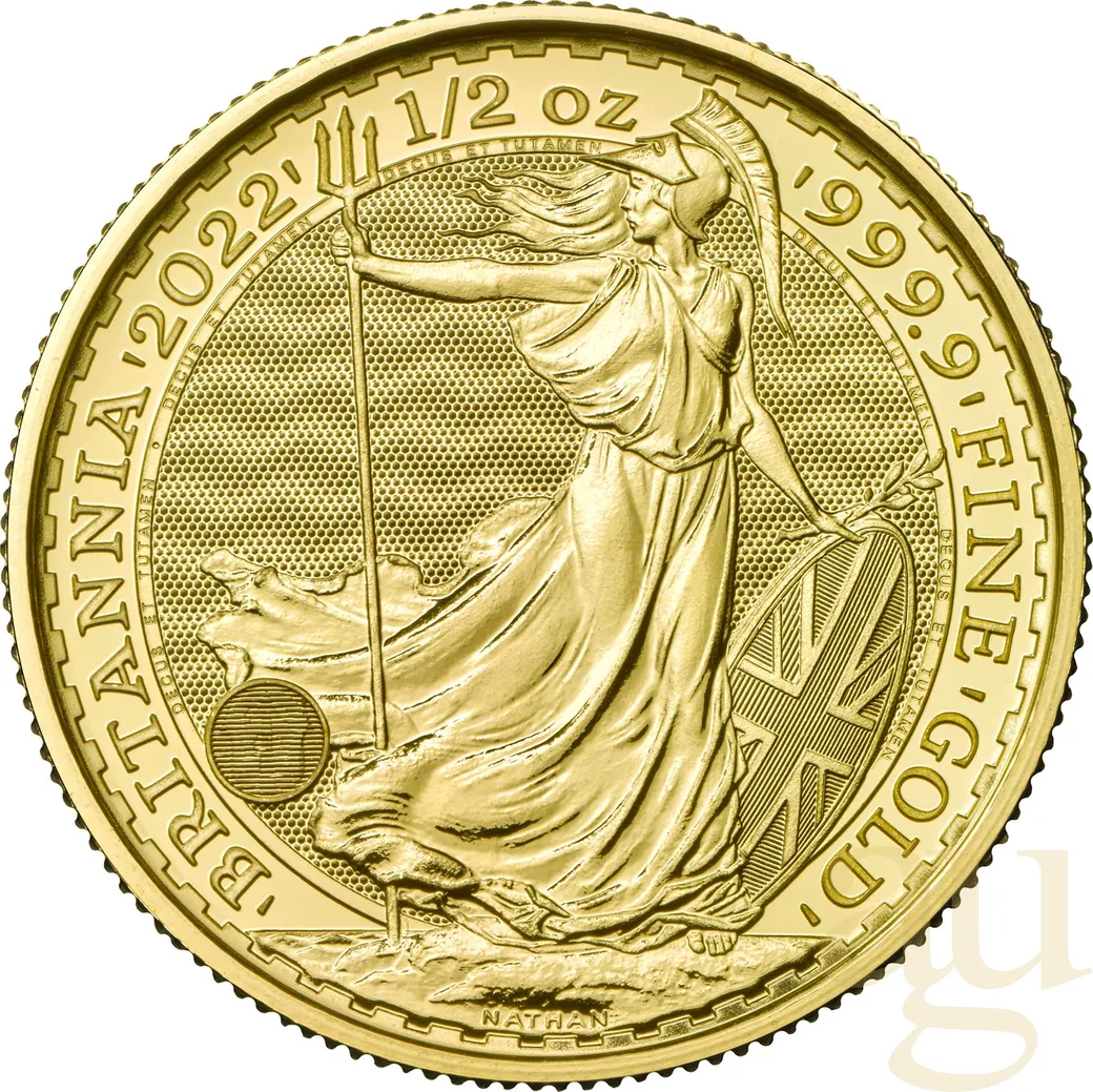 1/2 Unze Goldmünze Britannia 2022