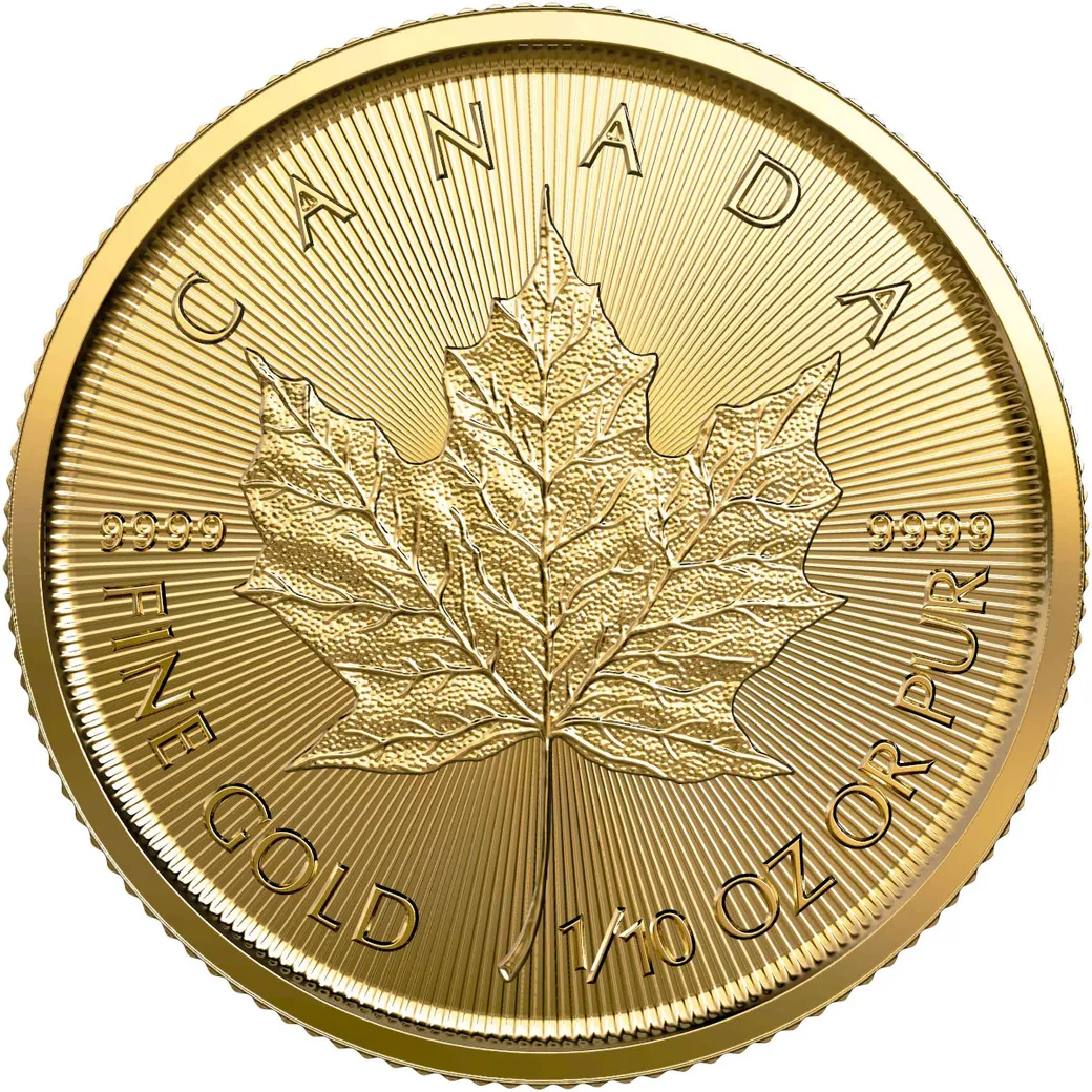 1/10 Unze Goldmünze Maple Leaf 2022