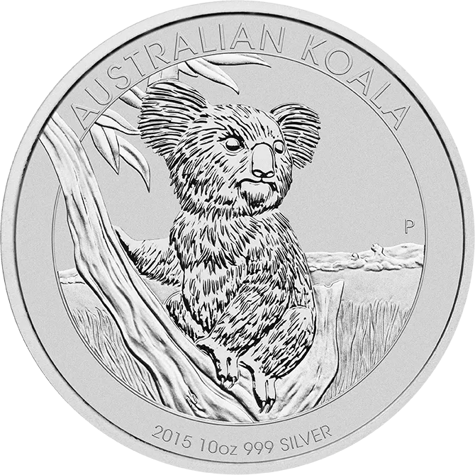 10 Unzen Silbermünze Australien Koala 2015
