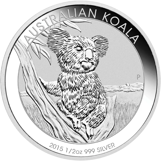 1/2 Unze Silbermünze Australien Koala 2015