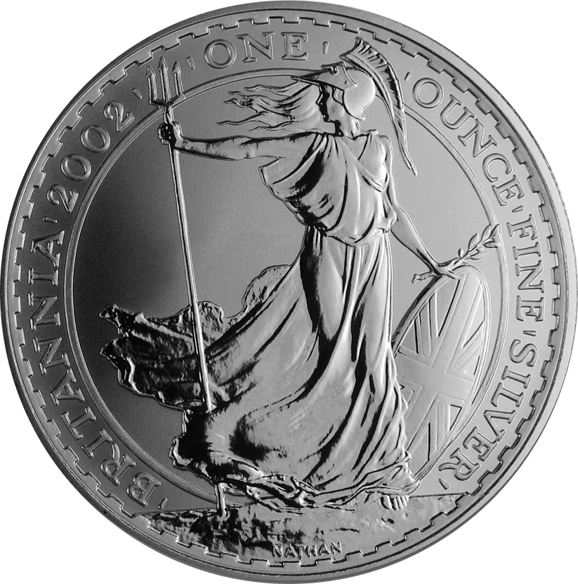 1 Unze Silbermünze Britannia 2002