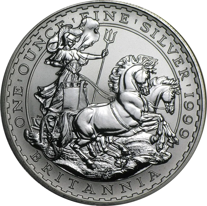 1 Unze Silbermünze Britannia 1999