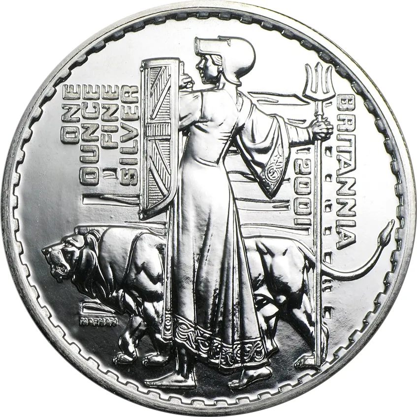 1 Unze Silbermünze Britannia 2001