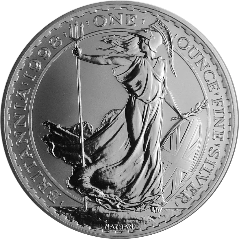 1 Unze Silbermünze Britannia 1998