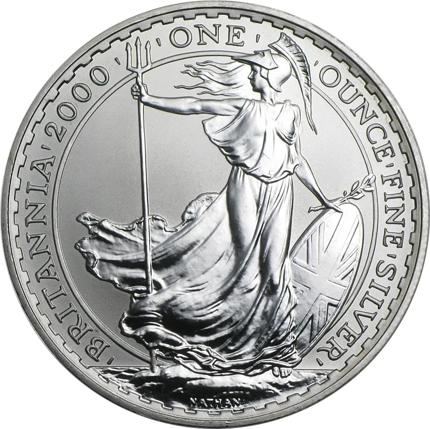 1 Unze Silbermünze Britannia 2000
