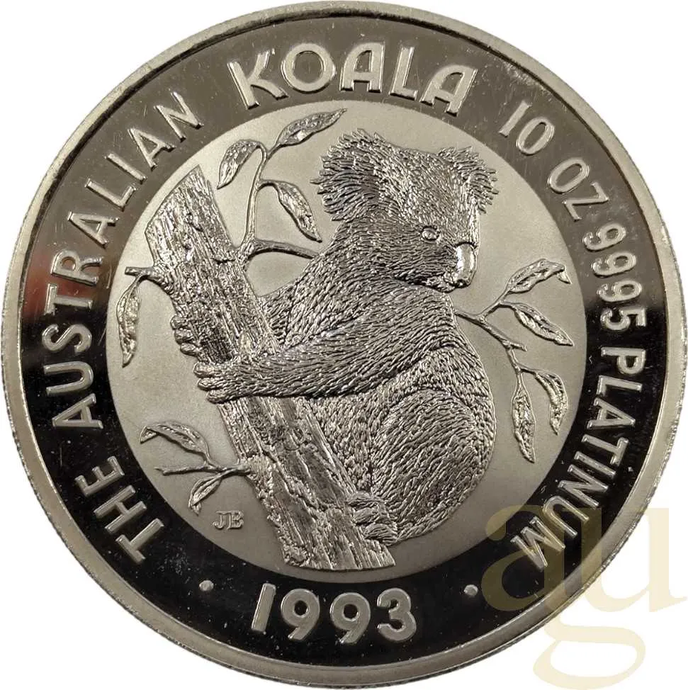 10 Unzen Platinmünze Australien Koala