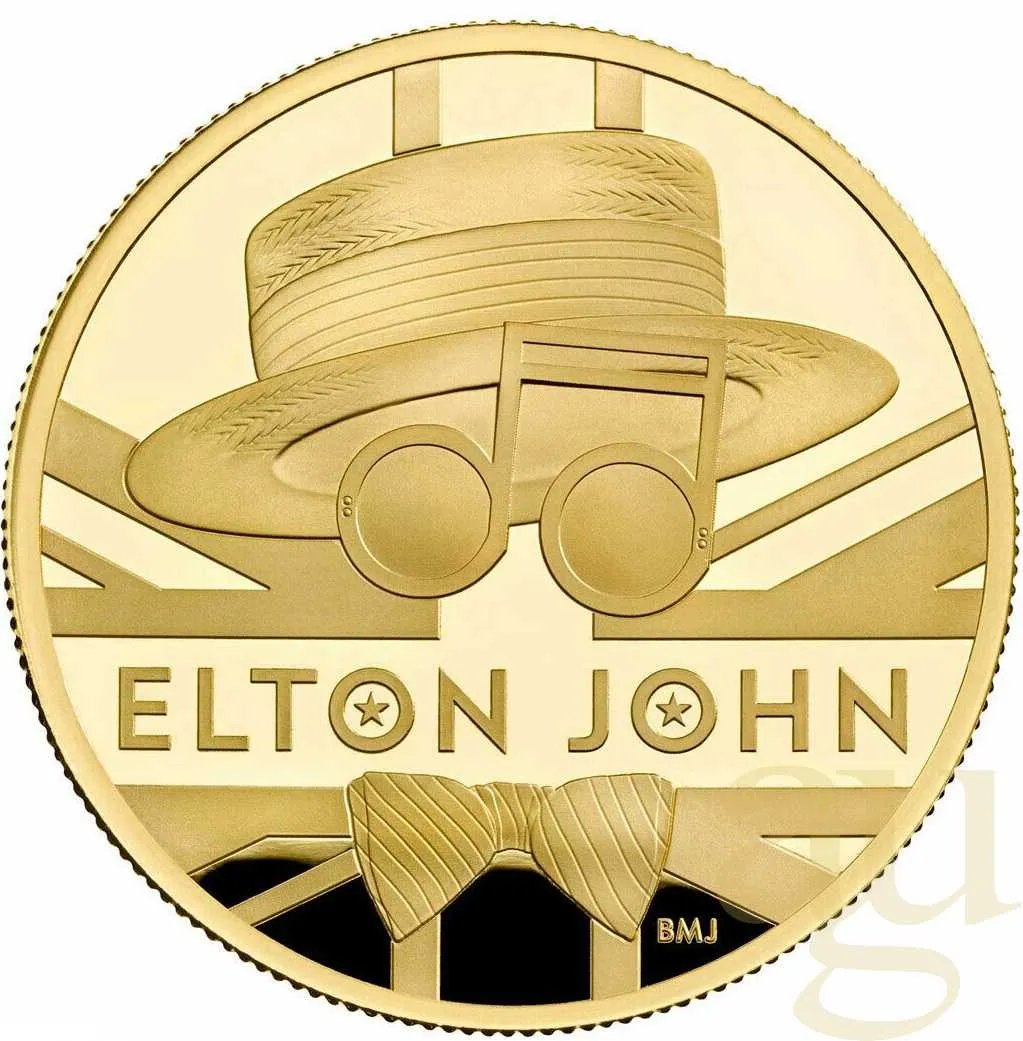 1 Unze Goldmünze Music Legends - Elton John 2020 polierte Platte