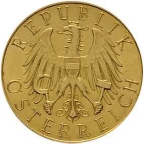 25 Schilling Goldmünze Republik Österreich