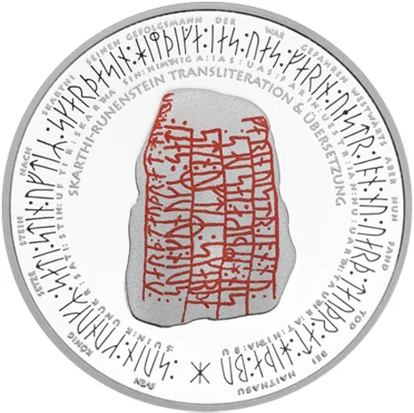1,35 Unzen Silber Bürgermünze Germania 2014 - Runen-Edition - polierte Platte