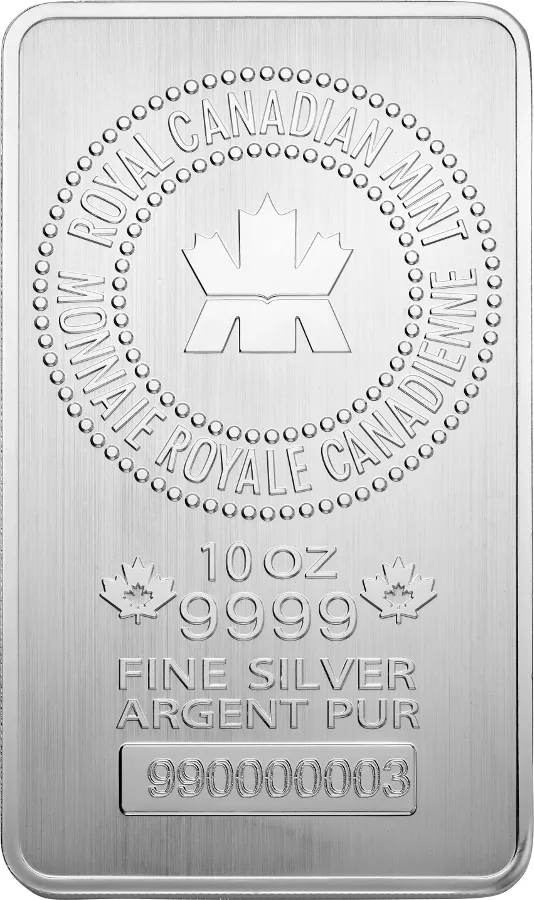 10 Unzen Silberbarren Royal Canadian Mint