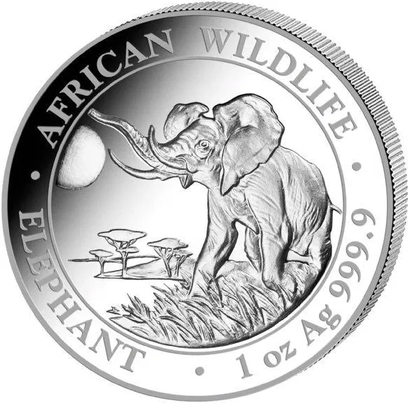 1 Unze Silbermünze Somalia Elefant 2016