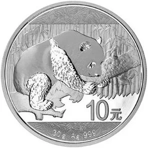30 Gramm Silbermünze China Panda 2016