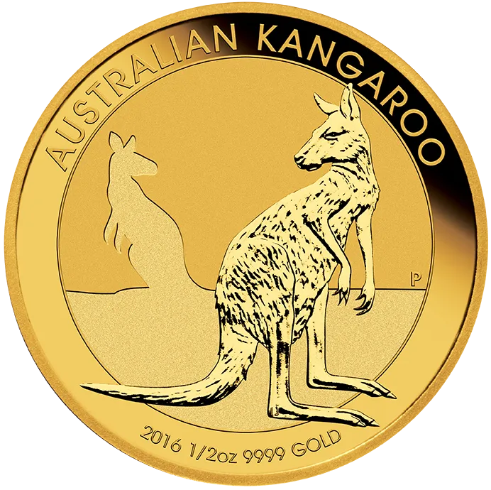 1/2 Unze Goldmünze Australien Känguru 2016