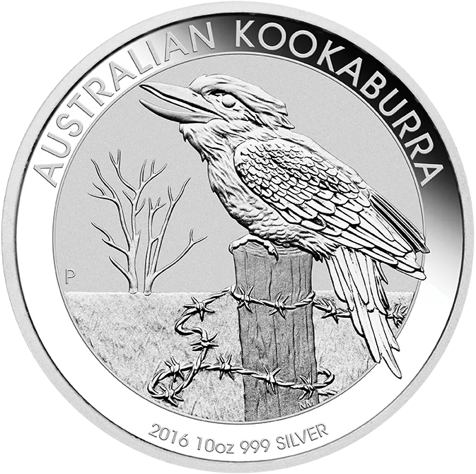 10 Unzen Silbermünze Australien Kookaburra 2016