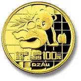 1/10 Unze Goldmünze China Panda 1989
