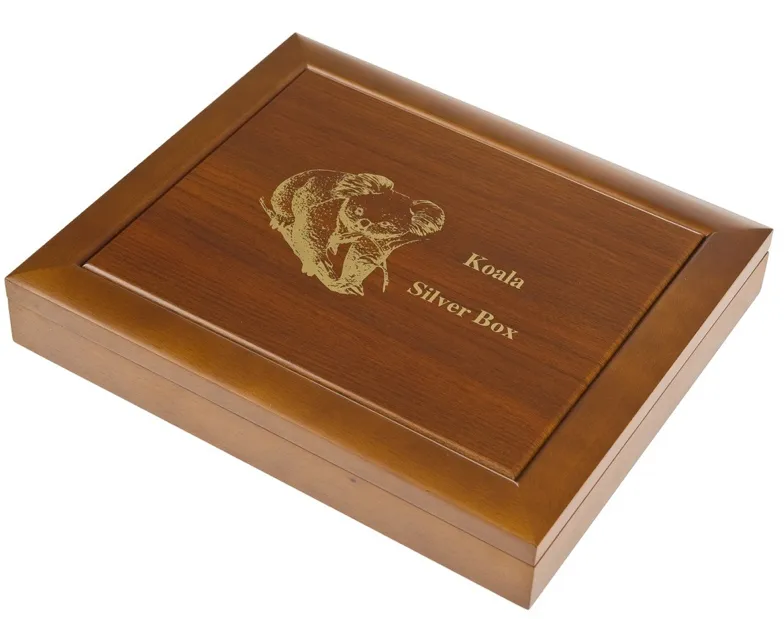 Koala Münzbox Holz für 40x 1oz Silbermünze