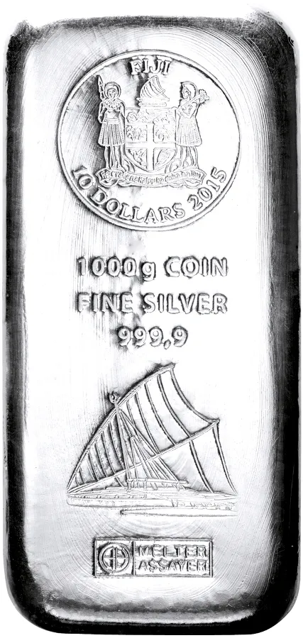 1 Kilogramm Silber Argor Heraeus Fiji Münzbarren