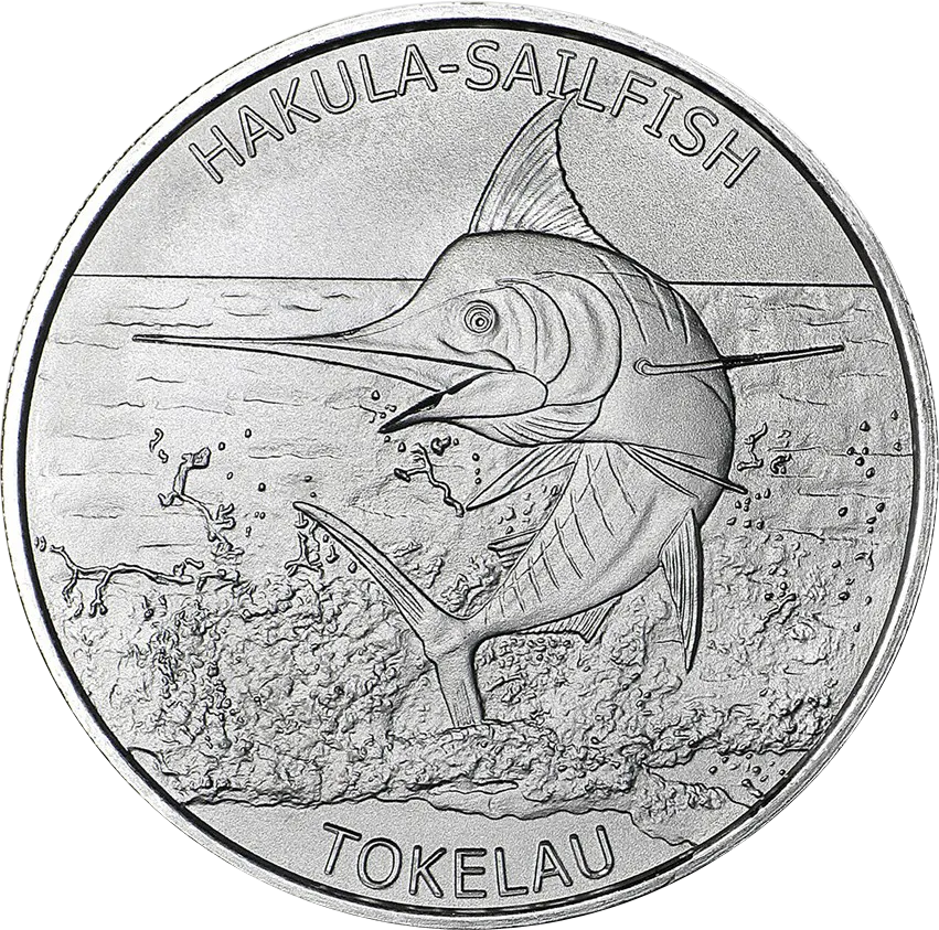 1 Unze Silbermünze Tokelau Hakula Sailfish - Segelfisch 2016