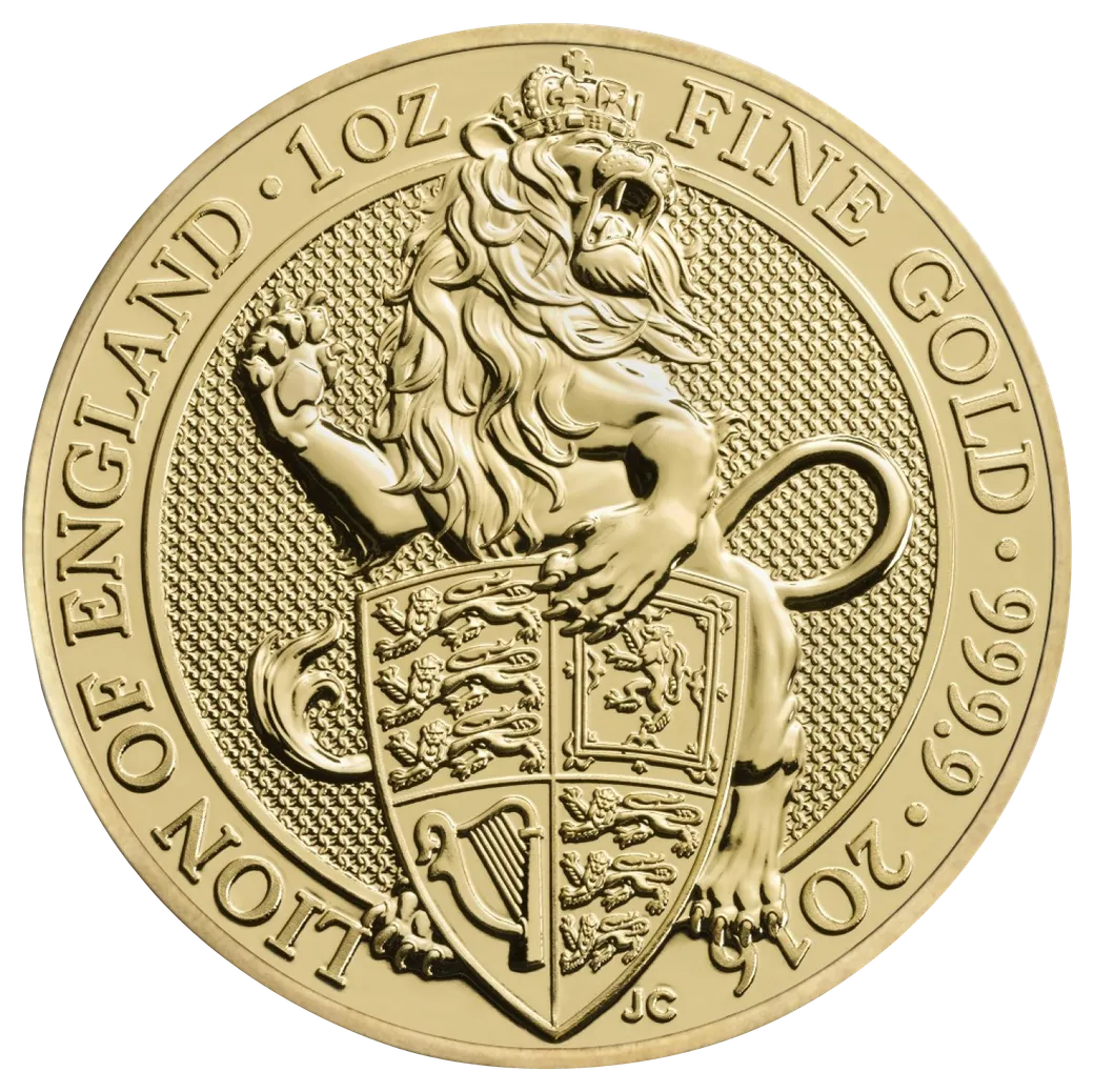 1 Unze Goldmünze Queens Beasts Lion 2016