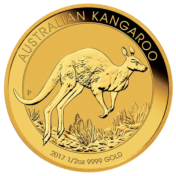 1/2 Unze Goldmünze Australien Känguru 2017