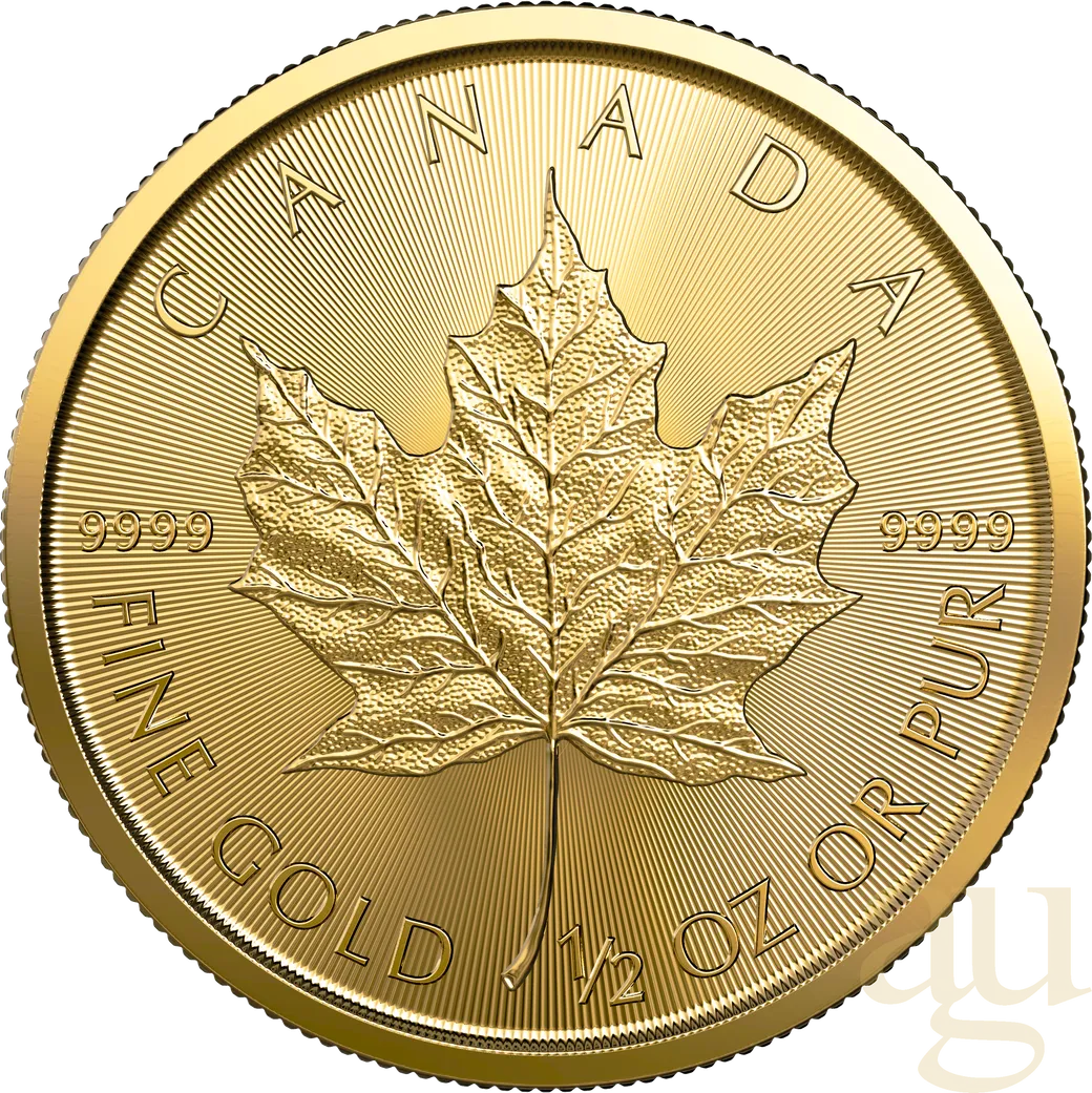 1/2 Unze Goldmünze Maple Leaf