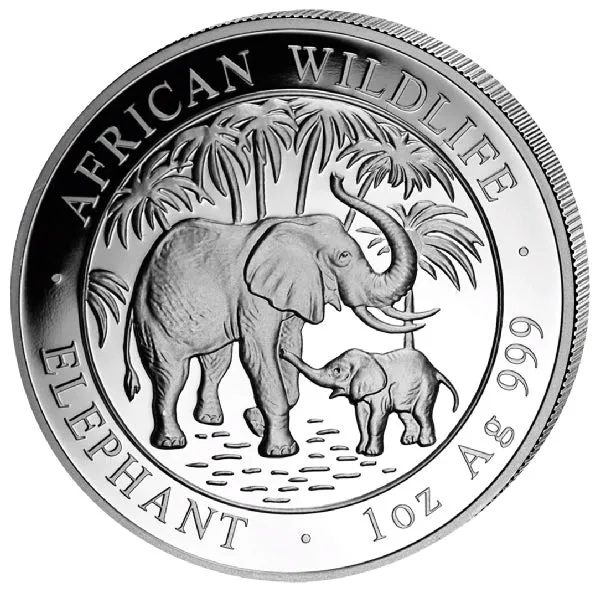 1 Unze Silbermünze Somalia Elefant 2007