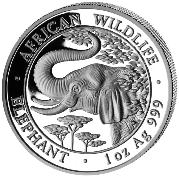 1 Unze Silbermünze Somalia Elefant 2005
