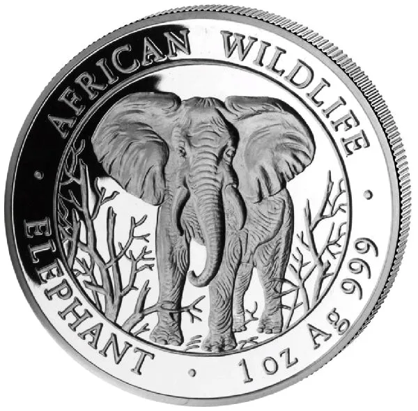 1 Unze Silbermünze Somalia Elefant 2004