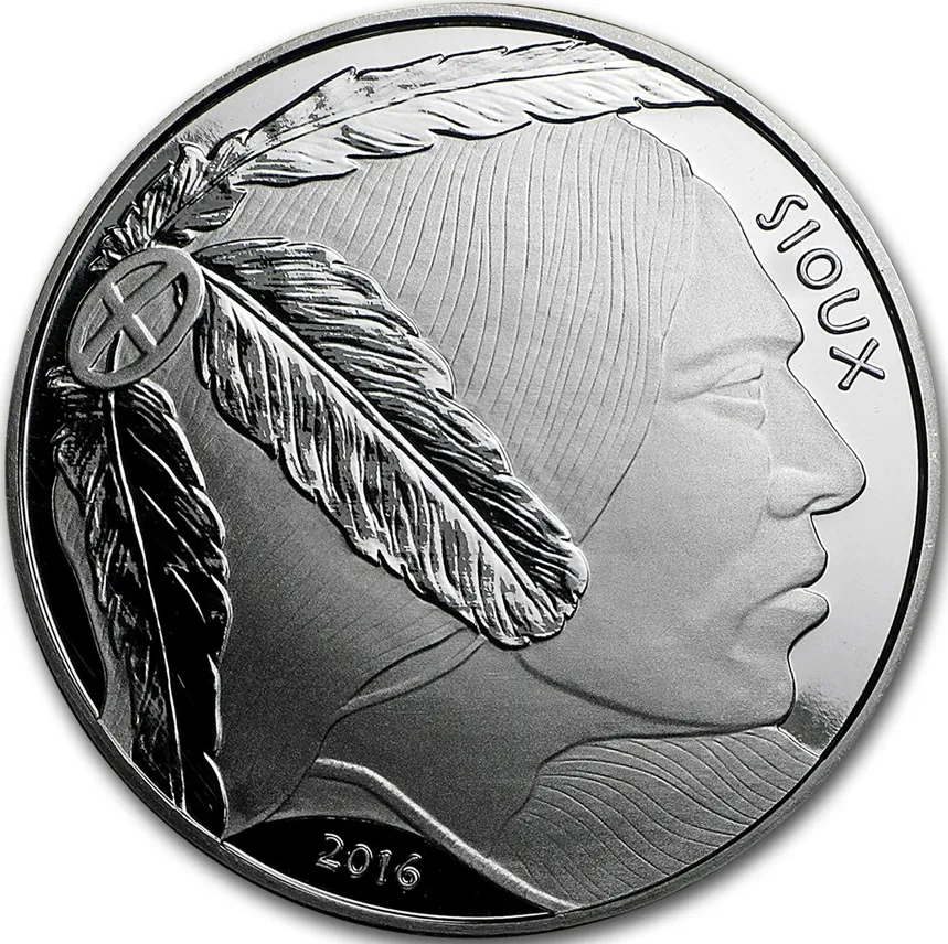 1 Unze Silbermünze Sioux Indian 2016