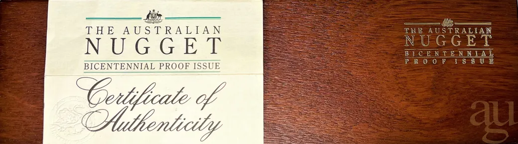 Australien Nugget Bicentennial Proof Set 1988 - polierte Platte