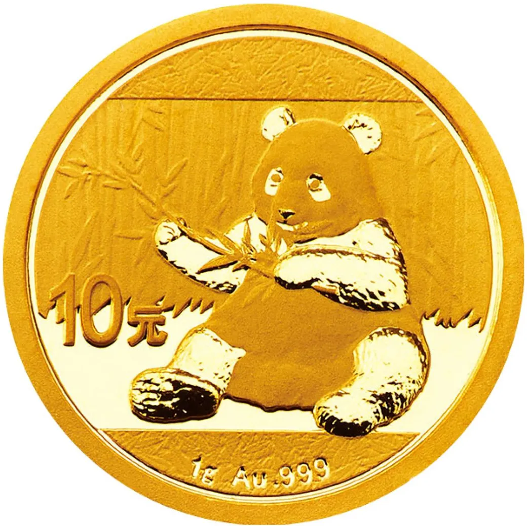 1 Gramm Goldmünze China Panda 2017