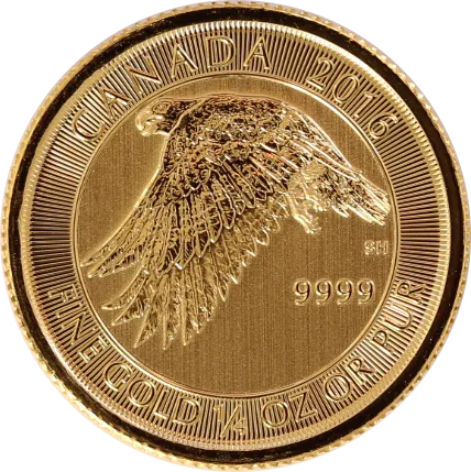 1/4 Unze Goldmünze Kanada White Falcon 2016