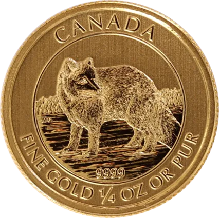 1/4 Unze Goldmünze Kanada Arctic Fox 2014