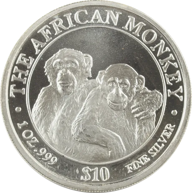 1 Unze Silbermünze Somali Republic African Monkey 2000