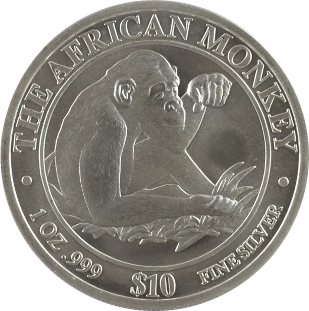 1 Unze Silbermünze Somali Republic African Monkey 2002