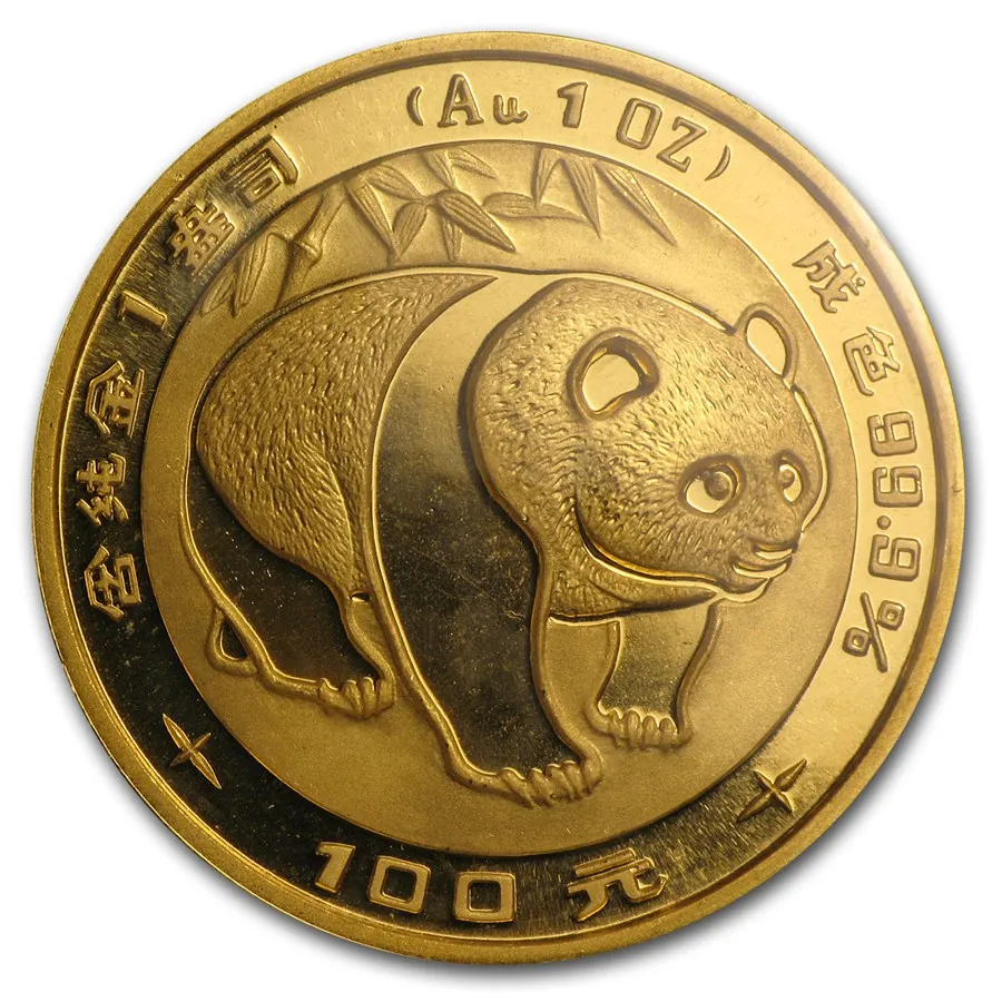 1 Unze Goldmünze China Panda 1983