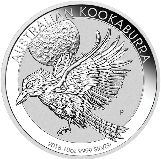 10 Unzen Silbermünze Australien Kookaburra 2018