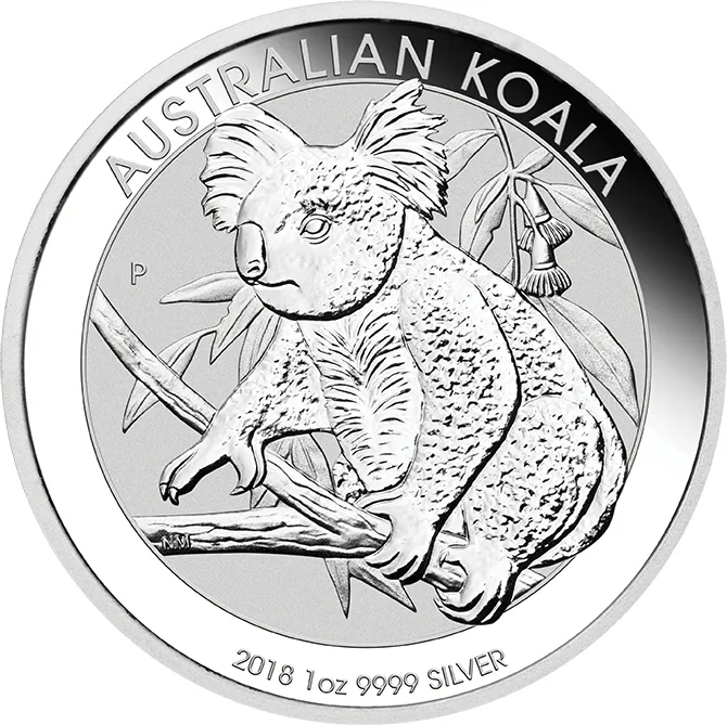 1 Unze Silbermünze Australien Koala 2018
