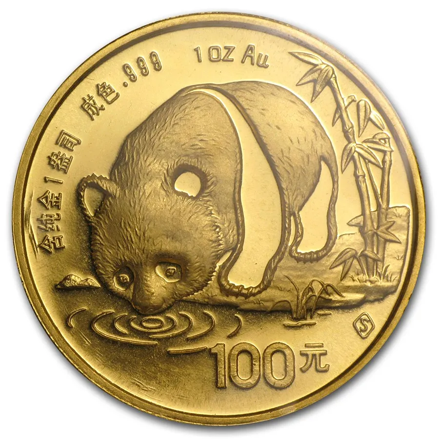 1 Unze Goldmünze China Panda 1987