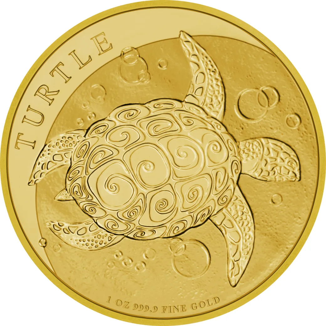 1 Unze Goldmünze Niue Schildkröte 2018