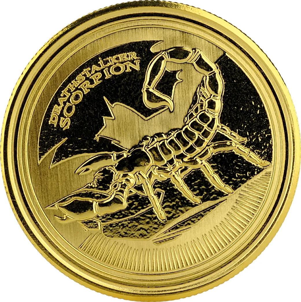 1 Unze Goldmünze Republic of Tschad Scorpion "Deathstalker" 2017